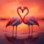 flamingos heart
